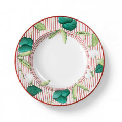 Potager Red Soup Plate 8.5 in Rd