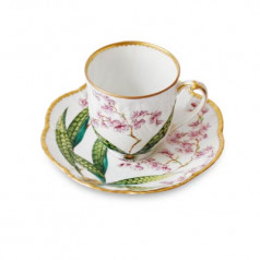 Jardin D'Orchidees Coffee Cup & Saucer