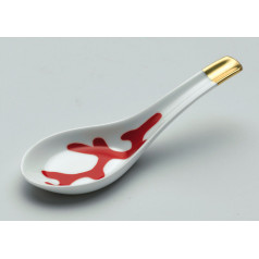 Cristobal Red Chinese Spoon 5.5118x1.88976 in.