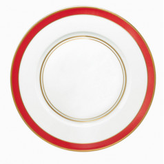Cristobal Red American Dinner Plate n°1 Round 10.6 in.