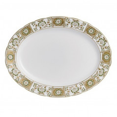 Derby Panel Green Oval Dish L/S (41 cm/16 in)
