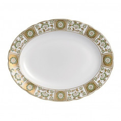 Derby Panel Green Oval Dish S/S (34.5 cm/13.5 in)