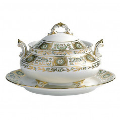 Derby Panel Green Soup Tureen (369.5 cl/130oz) (Special Order)
