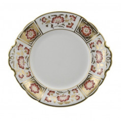 Derby Panel Red Bread & Butter Plate (9.75cm/25cm)
