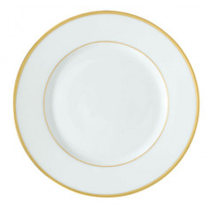 Fontainebleau Gold (Filet Marli) Dessert Plate Round 8.7 in.