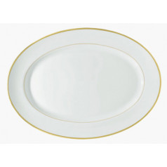 Fontainebleau Gold (Filet Marli) Oval Dish/Platter / Platter 16.1x11.811 in.