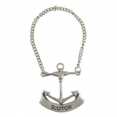 Sea And Shore Pewter Anchor Scotch Decanter Tag