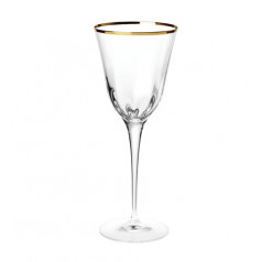 Optical Gold Water Glass 9.5"H, 11 oz