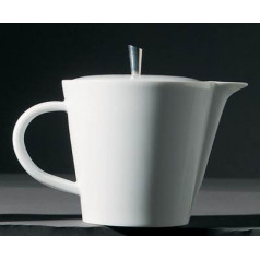 Hommage Tea/Coffee Pot With Metal Knob 4.01574x4.01574 x 5.5118 in.
