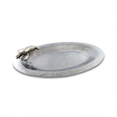 Sea And Shore Pewter Lobster, Steel Tray