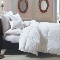 Bernina 650+ Fill Hungarian White Goose Down Oversized King Winter Comforter 108x94 63 oz