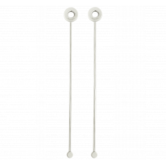 Oh De  Set Of 2 Cocktail Stirrers Stainless Steel
