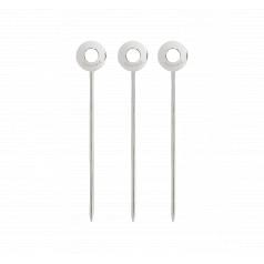 Oh De  Set Of 6 Cocktail Picks Stainless Steel