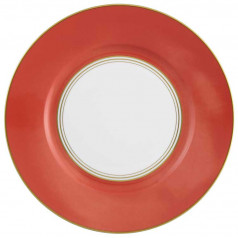 Cristobal Red American Dinner Plate n°3 Round 10.6 in.