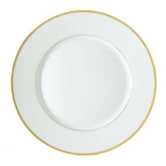 Fontainebleau Gold (Filet Marli) Dinner Plate Round 10.6 in.