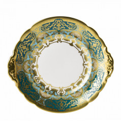 Heritage Forest Green & Turquoise Bread & Butter Plate (24 cm/9.5 in) (Special Order)