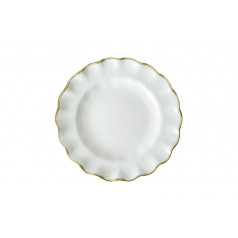 Darley Abbey Pure Gold Fluted Dessert Plate