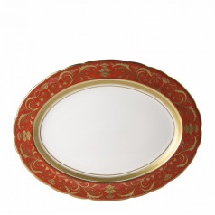 Regency Red Oval Dish L/S (41 cm/16 in) (Special Order)