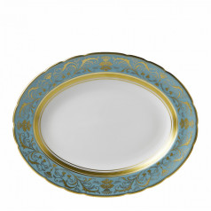 Regency Turquoise Oval Dish L/S (41 cm/16 in) (Special Order)