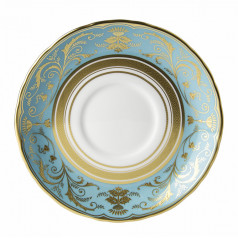 Regency Turquoise Cream Soup Saucer (6.75in/16.5cm) (Special Order)