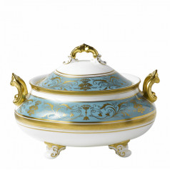 Regency Turquoise Soup Tureen (369.5 cl/130oz) (Special Order)