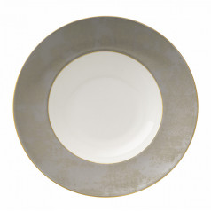 Crushed Velvet Grey Rimmed Bowl (27 cm/10.5 in & 31 cl/11oz)