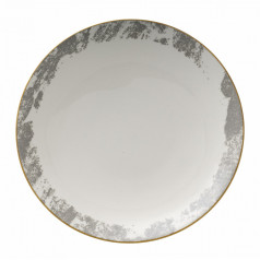 Crushed Velvet Grey Coupe Bowl (12in/30cm)