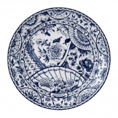 Victoria's Garden Blue 27cm Plate (Full Cover)