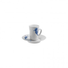 Ocean Sea High Horse Coffee Cup With Saucer Diam 2.7" High 3.3" 5.4Oz Diam 6.3" High 0.8"