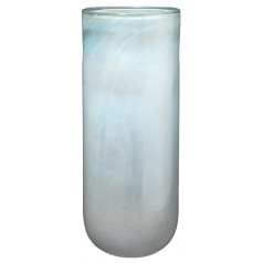 Vapor Hand Blown Glass Vase, Blue