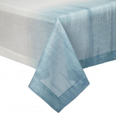 Laguna Blue and White Easy-Care Tablecloth 70x90 in