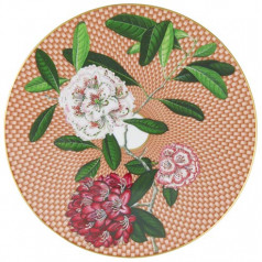 Tresor Fleuri Beige Mug Rhododendron Round 3.1496 in.