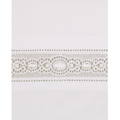  Giza 45 Lace Boudoir Pillowsham 12x16 White - White