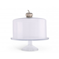 Cake Plate with Dome Pumpkin