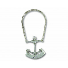 Sea And Shore Pewter Anchor Gin Decanter Tag