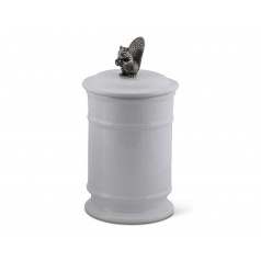 Woodland Creatures Squirrel Tall Stoneware Canister