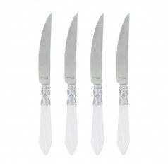 Aladdin Brilliant White Steak Knives - Set of 4 9"L