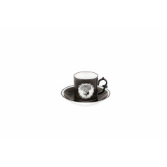 Christian Lacroix Herbariae Coffee Cup And Saucer Black