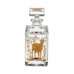 Golden Whisky Decanter With Gold Sheep