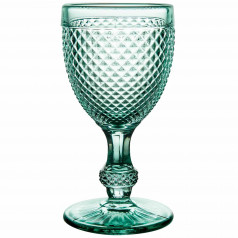 Bicos Mint Green Set With 4 Red Wine Goblets