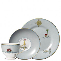 Kit Kemp Sailors Farewell Teacup & Saucer Plate, Boxed