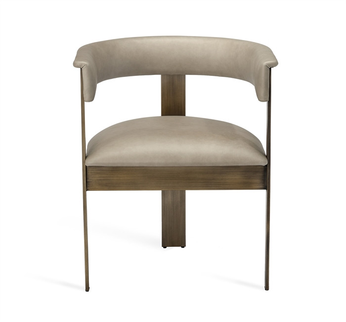 Interlude Home Darcy Dining Chair - Taupe Leather | Gracious Style