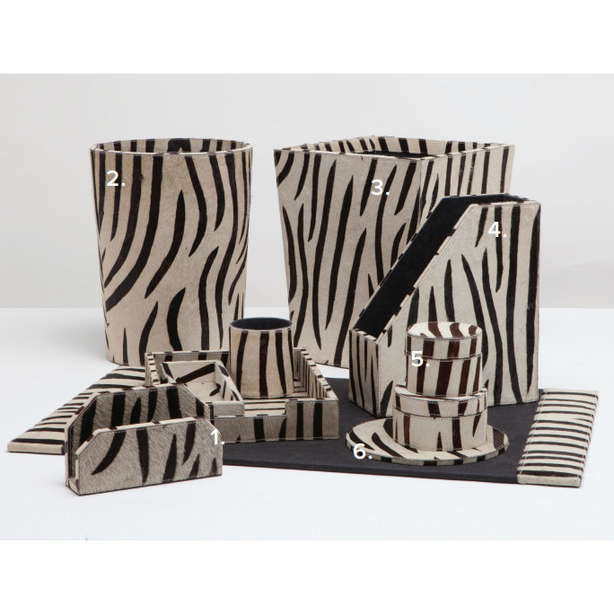 Pigeon Poodle Nairobi Zebra Desk Accessories Gracious Style