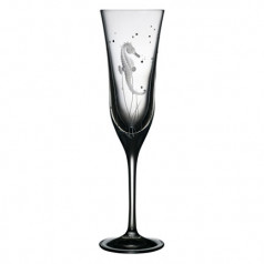 Pacifica Seahorse Clear Champagne Flute