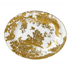 Aves Gold Oval Dish S/S (13.5in/34.5cm)