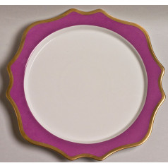 Anna's Palette Purple Orchid Charger