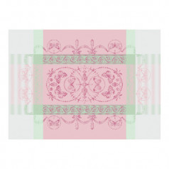 Eugenie Candy Placemat 21" x 15" Green Sweet Stain-Resistant cotton
