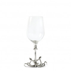 Sea And Shore Octopus Pewter Stem White Wine Glass