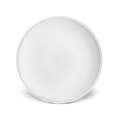 Soie Tressee White Dessert Plate 8.5"