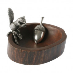 Woodland Creatures Standing Squirrel Nut Bowl And Scoop